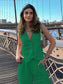 fashionable Linen vest and trousers two-piece set
