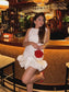 Fashion sleeveless short ruffle dress