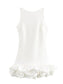 Fashion sleeveless short ruffle dress