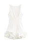 Fashion sleeveless short ruffle dress