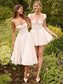 sexy square neck flying sleeves backless white mini dress