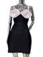 Fashion Suspender A-line Short Black Party Mini Dress