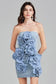 Three Dimensional Flower mini Dress