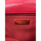 Chanel 19 Large Quilted Goatskin Silver and Gold Red Flap Bag