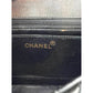Chanel Vintage Quilted Lambskin Black Resin Chain Small Classic Single Flap Bag RARE