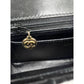Chanel Vintage Quilted Lambskin Black Resin Chain Small Classic Single Flap Bag RARE