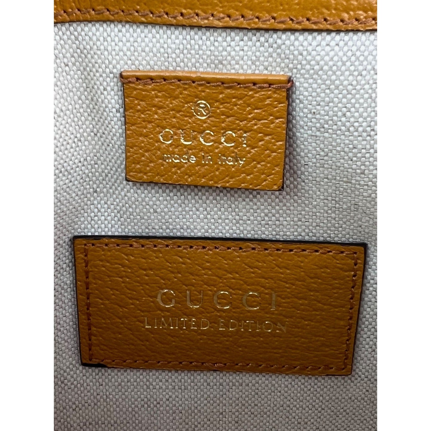 Gucci XKai GG Supreme Slim Vintage Sun Oil Bear Belt Sling Bag