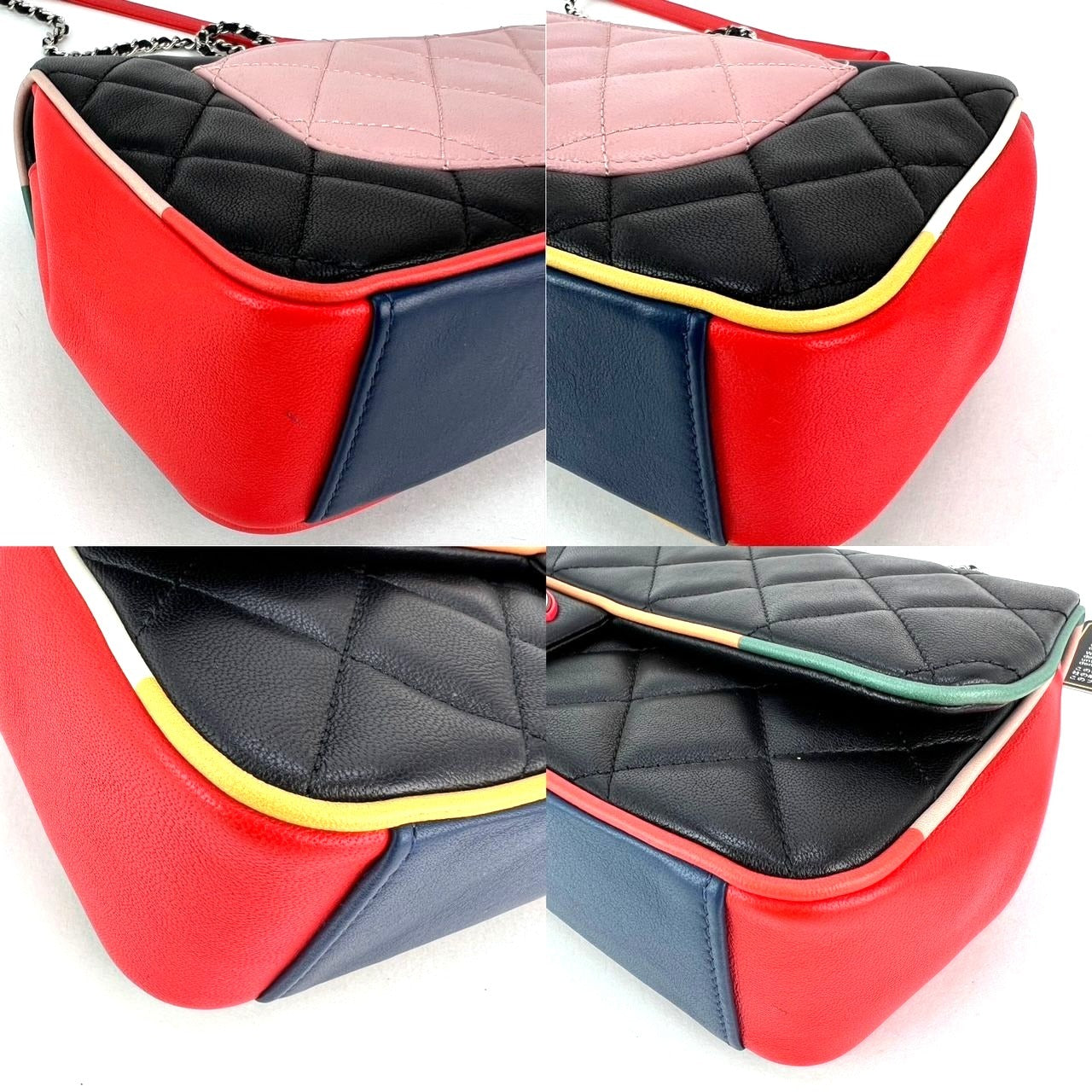 Chanel Lambskin Plexiglass Quilted Medium Cuba Color Flap Bag