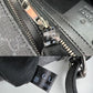 Gucci Black GG Supreme Selleria Square Messenger Bag