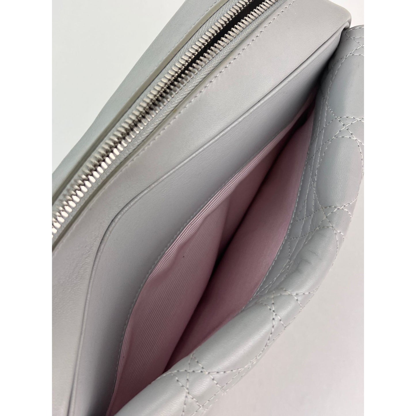 Christian Dior Lambskin Cannage Stardust Small Camera Crossbody Bag