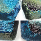 Chanel Shaded Sequins Mini Flap Green, Blue, black Shoulder Bag