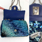 Chanel Shaded Sequins Mini Flap Green, Blue, black Shoulder Bag
