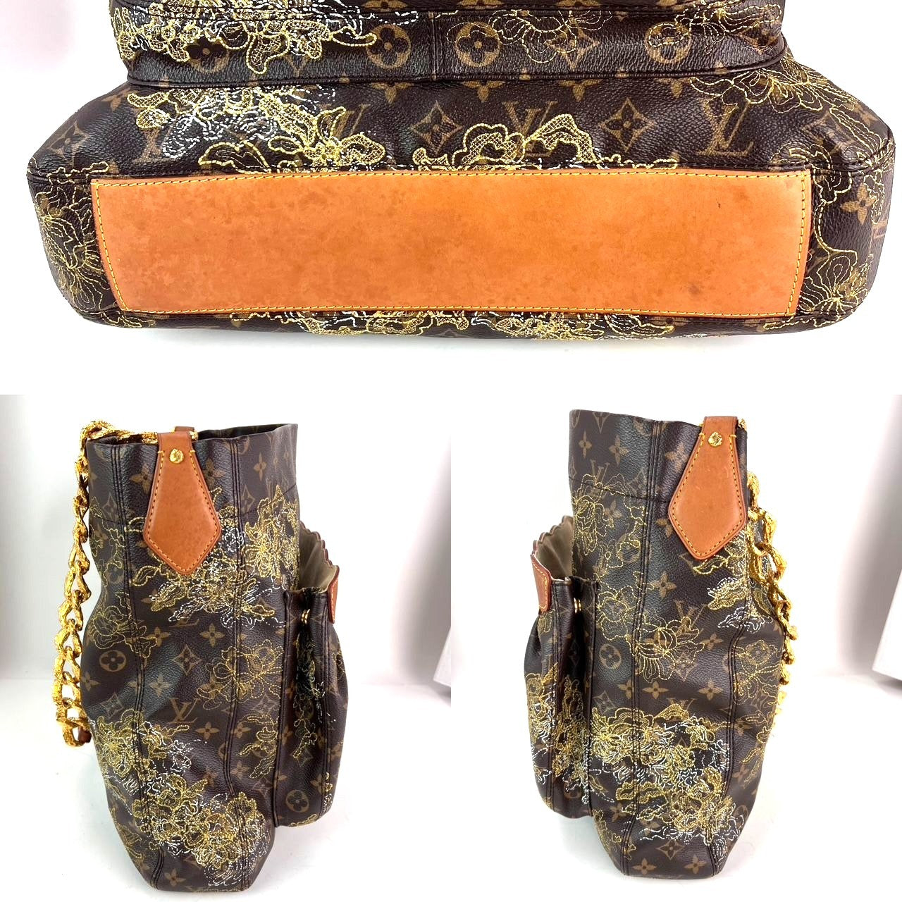 Louis Vuitton Dentelle Fersen Gold Monogram Tote Bag Limited Edition