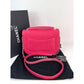 Chanel Paris-Cuba Medium Caviar Calfskin Thread Around Pink Flap Bag with top handle