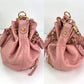 Balenciaga agneau Giant 12 Gold Hardware Mini Pompon Rose Pink Bucket Bag