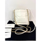 Chanel 22 Mini Shiny Calfskin Quilted White Crossbody Hand Bag