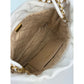 Chanel 22 Mini Shiny Calfskin Quilted White Crossbody Hand Bag