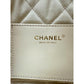 Chanel 22 Mini Shiny Calfskin Quilted White Crossbody Hand Bag