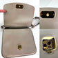 Chloe Shiny Calfskin Suede Small C Motty Gray Shoulder Bag