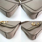 Chloe Shiny Calfskin Suede Small C Motty Gray Shoulder Bag