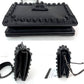 Prada City Calfskin Saffiano Studded Cahier Crossbody Clutch Bag Black